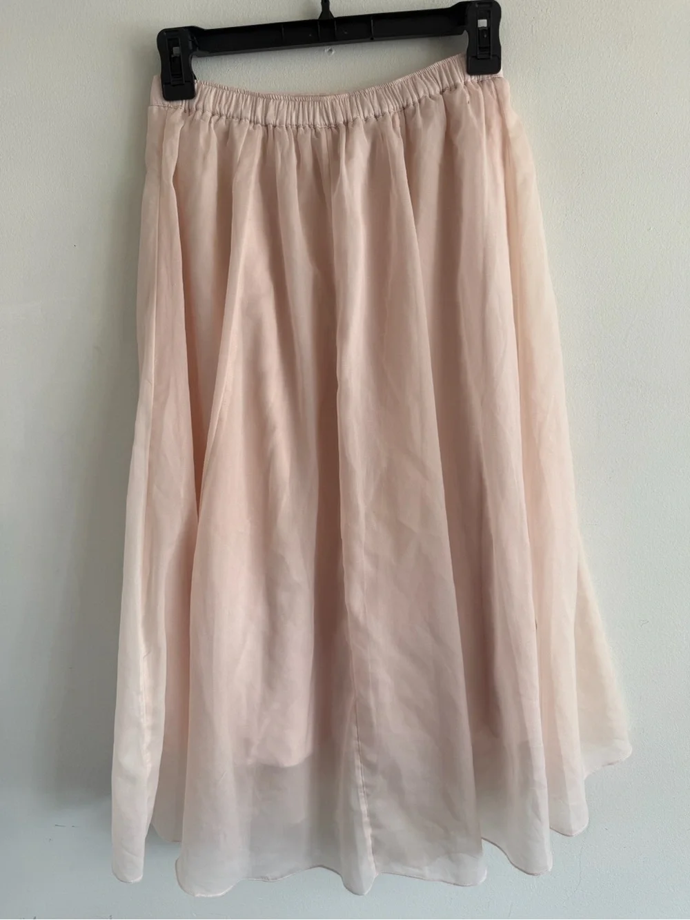 Abercrombie & Fitch Blush Pink Midi Skirt